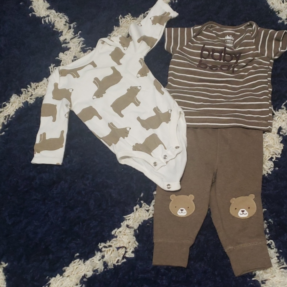 3 Pc. Brown 'Baby Bear' Outfit